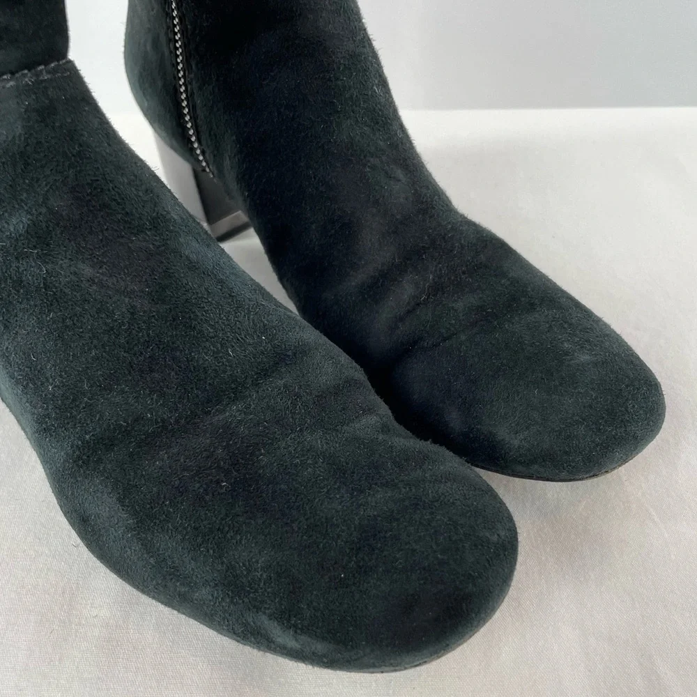Tory Burch Suede Riding Boots in Black Size‎ 10